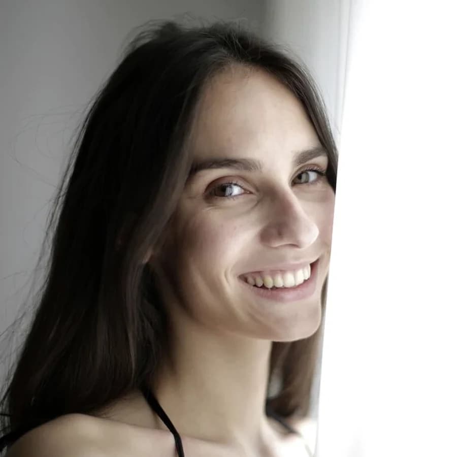 Photographic portrait of Elena, a fictional demonstration profile